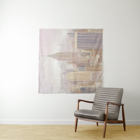 Manhattan in de Mist | New York City Wandkleed (In situ)