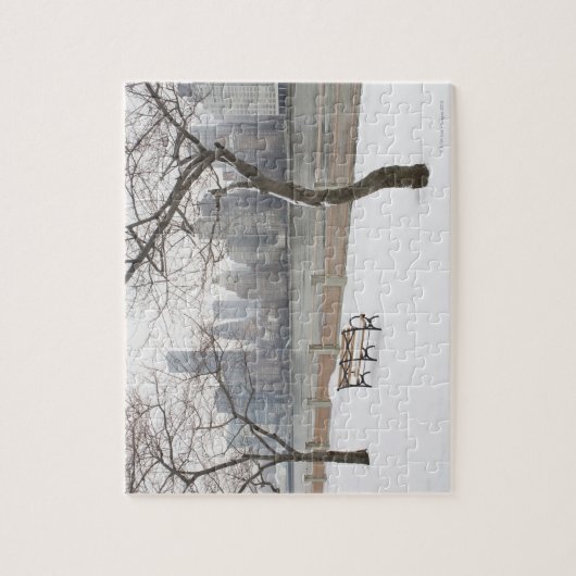 Manhattan in de winter legpuzzel (Verticaal)