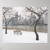 Manhattan in de winter poster (Voorkant)