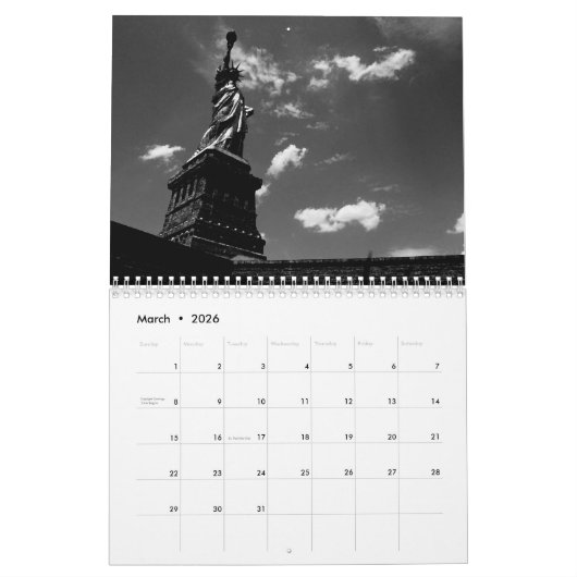 Manhattan Kalender (Mar 2026)