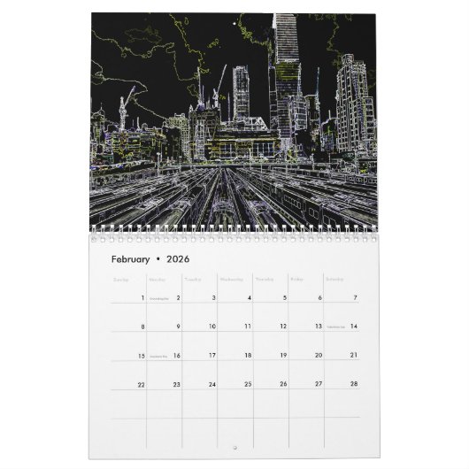 Manhattan Kalender (Feb 2026)