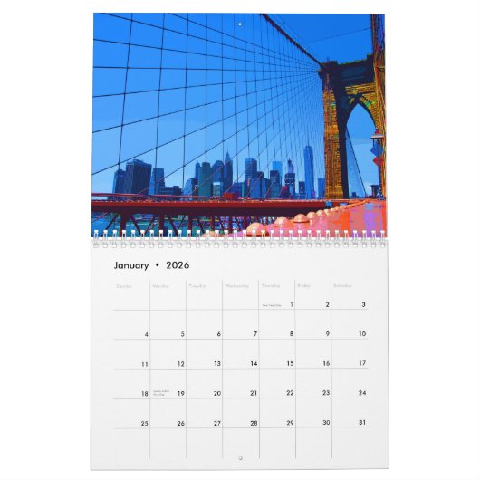 Manhattan Kalender (Jan 2026)