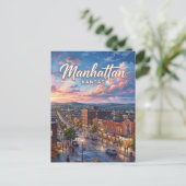 Manhattan Kansas Briefkaart (Staand voorkant)