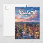 Manhattan Kansas Briefkaart (Voorkant / Achterkant)