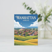 Manhattan Kansas Briefkaart (Staand voorkant)