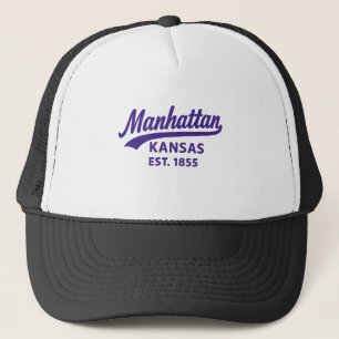 Manhattan Kansas Est. 1855   Retro College Town Trucker Pet