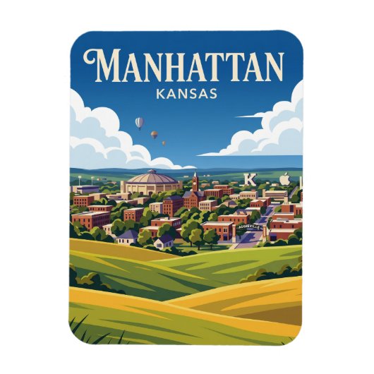 Manhattan Kansas Magneet (Verticaal)