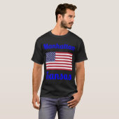 Manhattan Kansas Stijlvolle Prints T-shirt (Voorkant volledig)