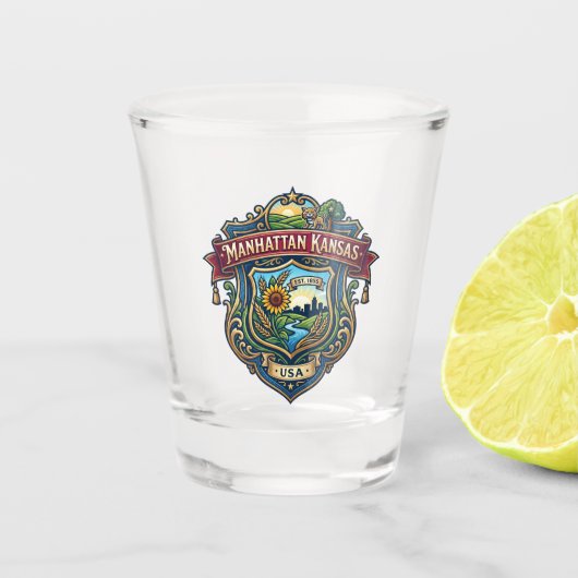 Manhattan, Kansas VS Shot Glas (Voorkant)