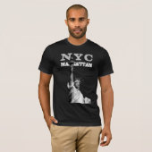 Manhattan Liberty Statue New York City Nyc Mannen T-shirt (Voorkant volledig)