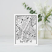 Manhattan Map Briefkaart (Staand voorkant)