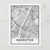 Manhattan Map Briefkaart (Voorkant)