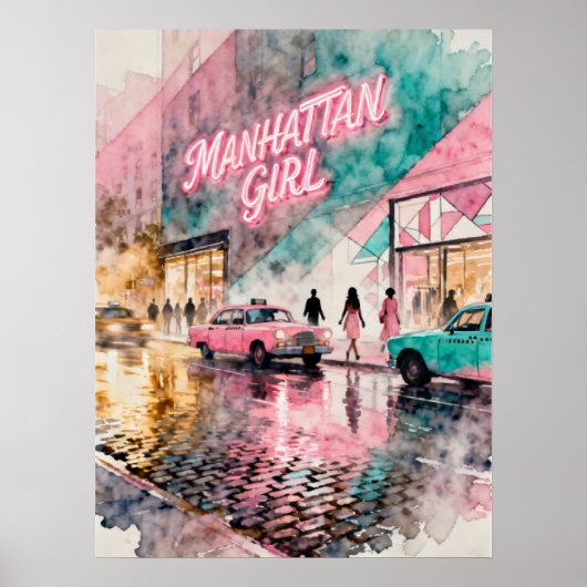 Manhattan Meisje Poster (Voorkant)