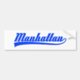 Manhattan met spoeling bumpersticker