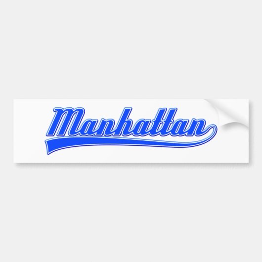 Manhattan met spoeling bumpersticker (Voorkant)