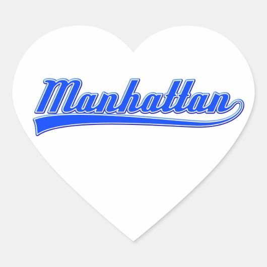 Manhattan met spoeling hart sticker (Voorkant)