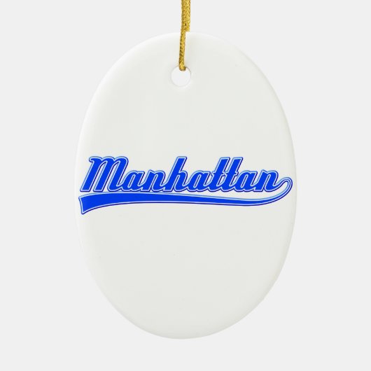 Manhattan met spoeling keramisch ornament (Voorkant)