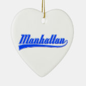 Manhattan met spoeling keramisch ornament (Rechts)