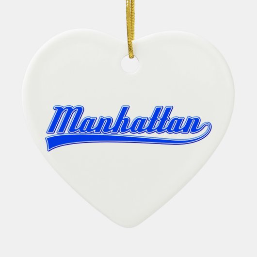 Manhattan met spoeling keramisch ornament (Voorkant)
