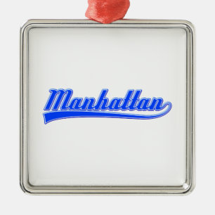 Manhattan met spoeling metalen ornament