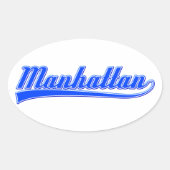 Manhattan met spoeling ovale sticker (Voorkant)