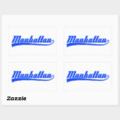 Manhattan met spoeling rechthoekige sticker (Vel)