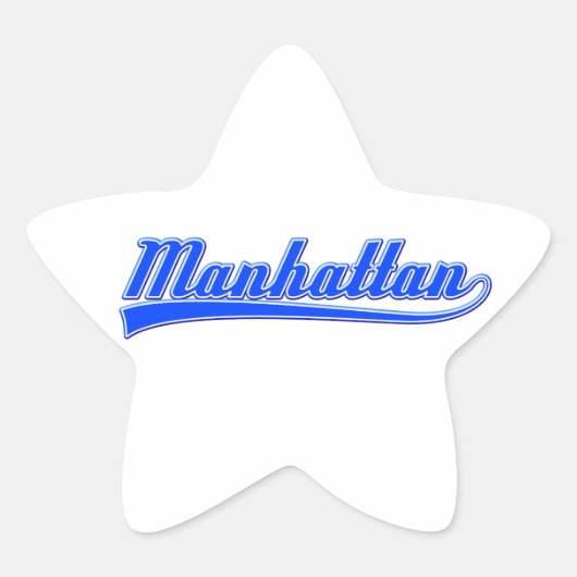 Manhattan met spoeling ster sticker (Voorkant)