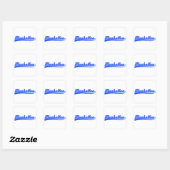 Manhattan met spoeling vierkante sticker (Vel)