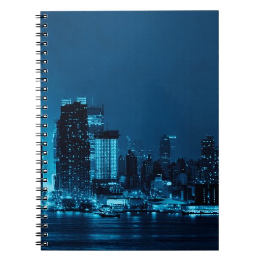 Manhattan midtown skyscrapers en New York City sk Notitieboek (Voorkant)