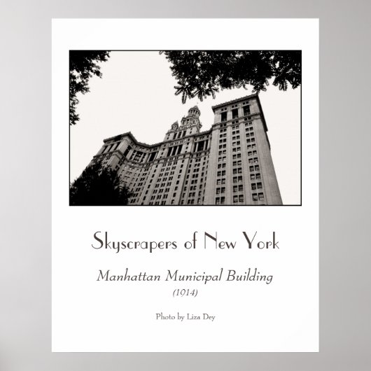 Manhattan Municipal Building Poster (Voorkant)