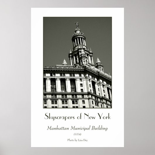 Manhattan Municipal Building Poster (Voorkant)