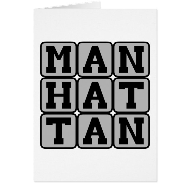 Manhattan, New York Borough (Voorkant)