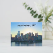 Manhattan New York Briefkaart (Staand voorkant)