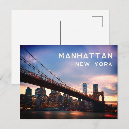 Manhattan - New York Briefkaart (Voorkant / Achterkant)