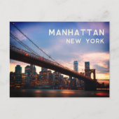 Manhattan - New York Briefkaart (Voorkant)