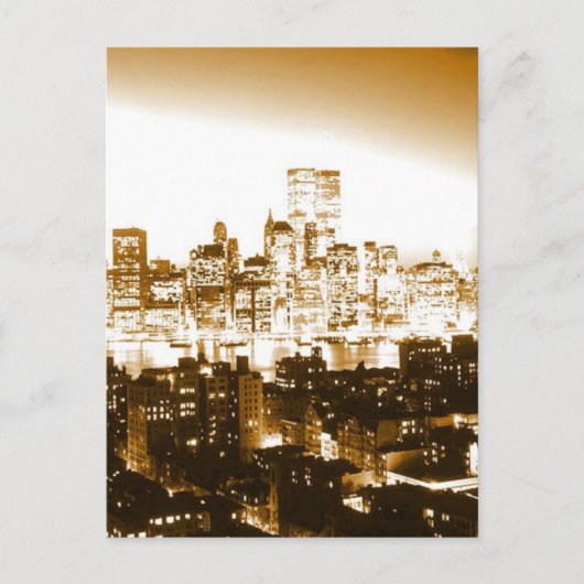 Manhattan New York Briefkaart (Voorkant)