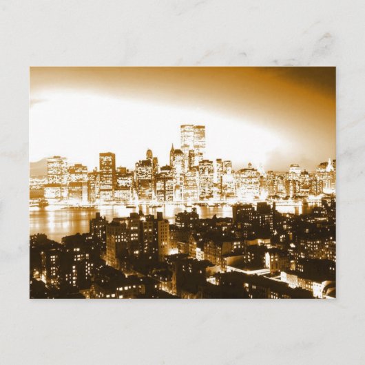 Manhattan New York Briefkaart (Voorkant)