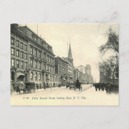 Manhattan, New York City, 42e St. 1905  Briefkaart (Voorkant)