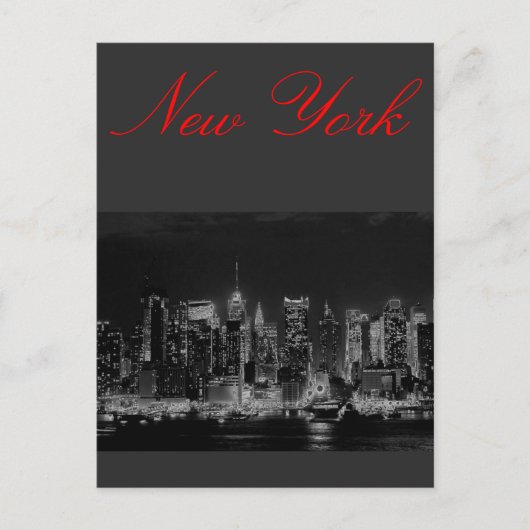 Manhattan New York City Briefkaart (Voorkant)