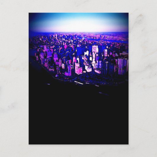 Manhattan New York City Briefkaart (Voorkant)