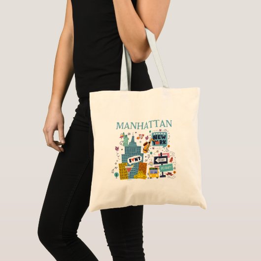 Manhattan New York City Canvas tas (Voorkant (product))