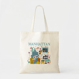 Manhattan New York City Canvas tas