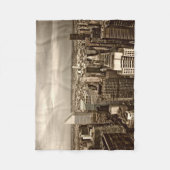 Manhattan New York City Fleece Deken (Voorkant)