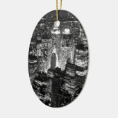 Manhattan New York City Keramisch Ornament (Links)