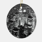 Manhattan New York City Keramisch Ornament (Links)