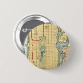 Manhattan New York City Map Ronde Button 5,7 Cm (Voorkant /achterkant)