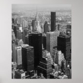 Manhattan New York City met Chrysler Building Poster (Voorkant)