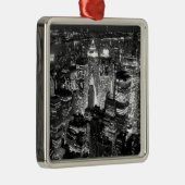 Manhattan New York City Metalen Ornament (Rechts)