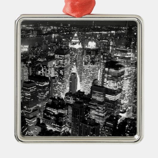 Manhattan New York City Metalen Ornament (Voorkant)