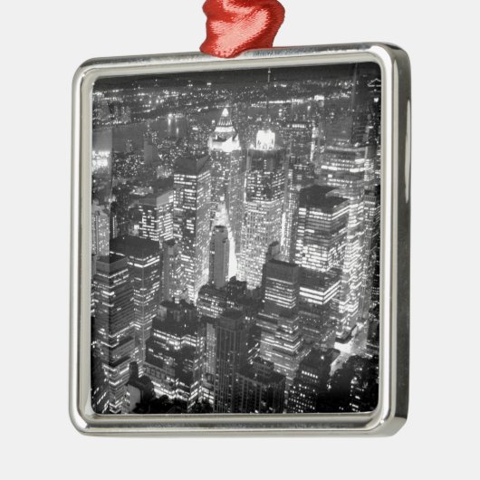 Manhattan New York City Metalen Ornament (Links)